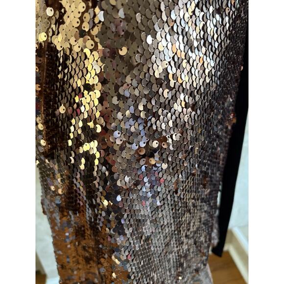 Free People Tribeca Sequin Mini Party Dress - 2 - Copper, Open Back, NYE Holiday - Picture 13 of 16